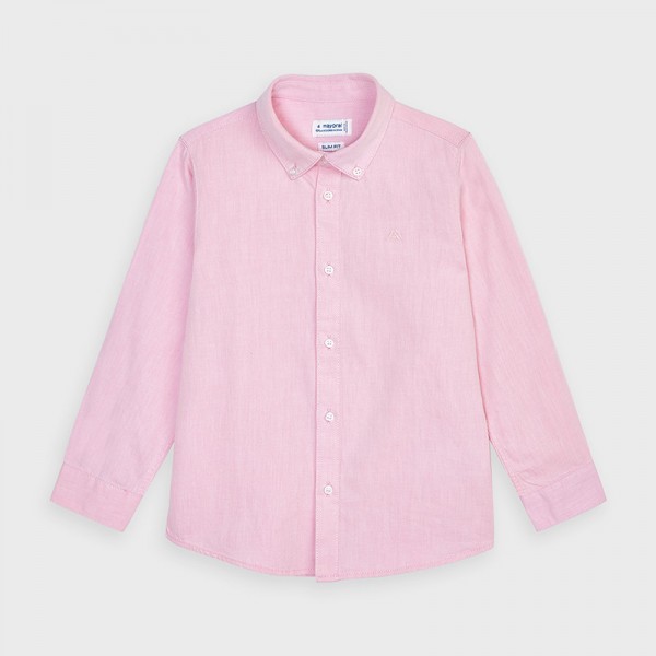 Langarm Hemd in rosa