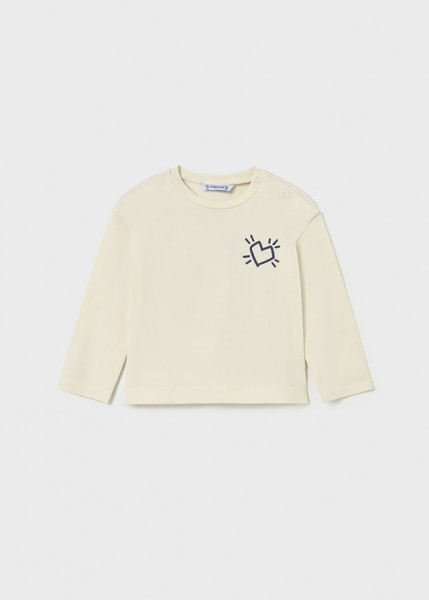 Shirt, Print auf dem Rücken, macchiato