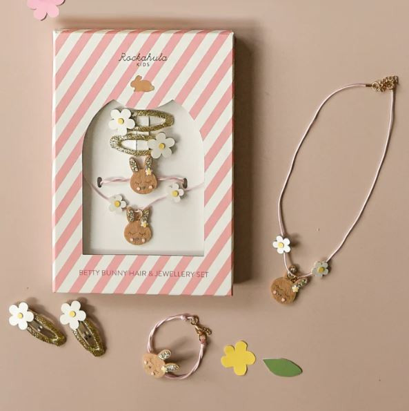 Hase-Haar und Schmuckset