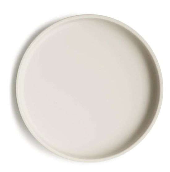 Silicone Teller mit Saugnapf BPA frei Ivory