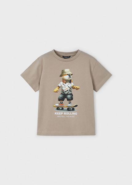 T-Shirt kurzarm "keep rolling, wüste