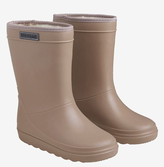 Thermo Gummistiefel, beige