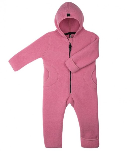Overall GOTS Organic 100% Merinowolle Fleece, dusty pink