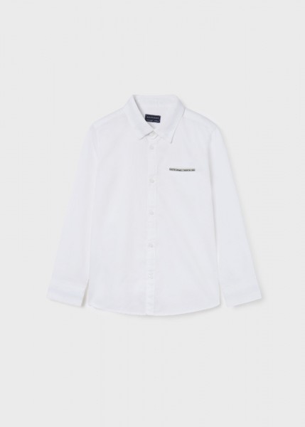 Hemd langarm elegant, weiss