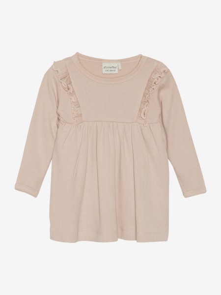 Kleid Ripp, Mahogany Rose