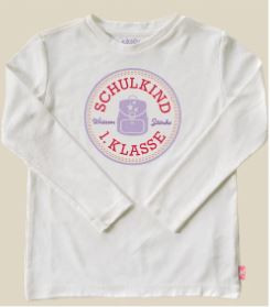 Langarmshirt Schulkind Lila