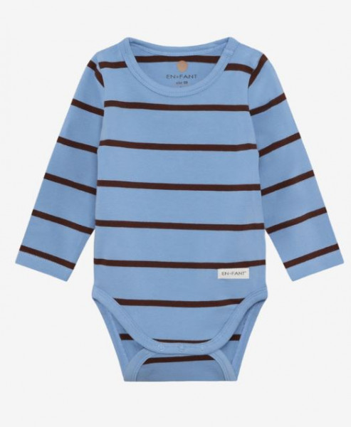 Langarmbody Blau/Streifen
