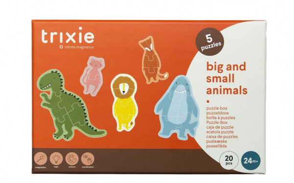 5 Puzzle in Eins Tiere