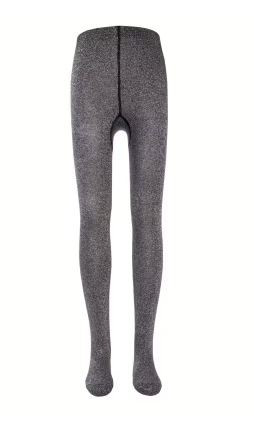 Strumpfhose Schwarz Silber