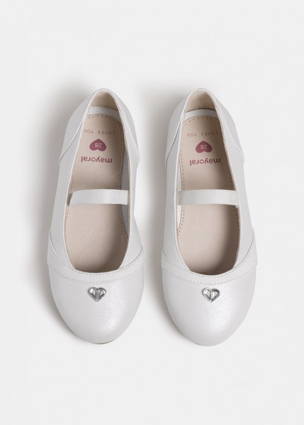 Ballerina-Schuhe, weiss