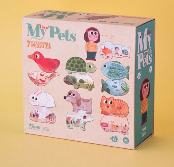 Puzzle 21 Teile I love my pets