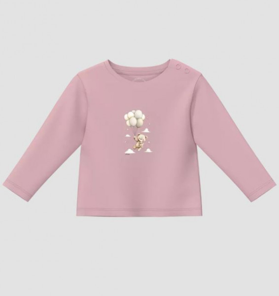 Langarmshirt Rose/Bär