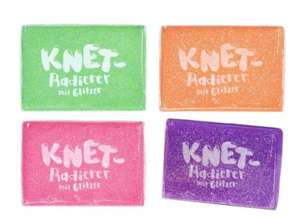 Knet-Radierer Glitzer