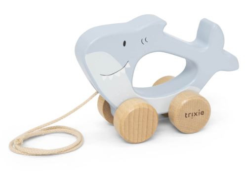 Nachziehtier aus Holz Mr. Shark