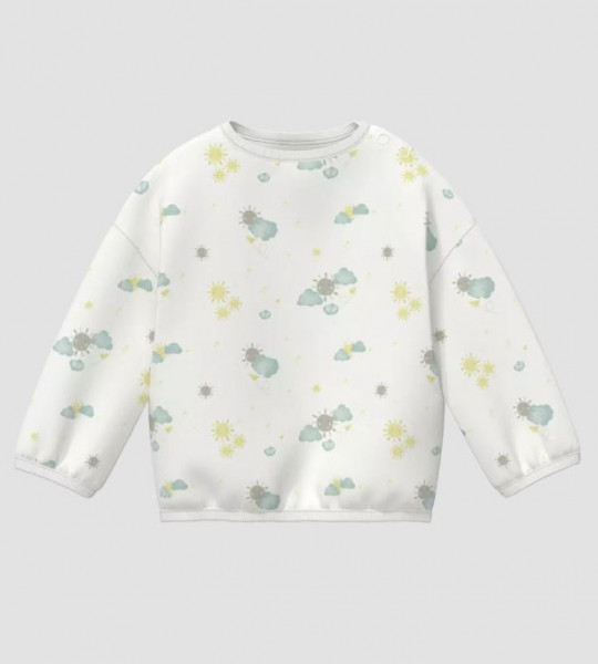 Langarmshirt Weiß/bedruckt
