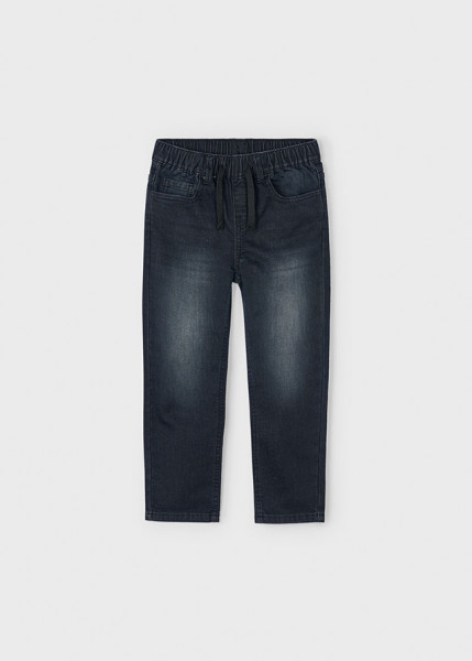 Jogger Hose soft Denim, schwarz
