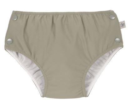 Schwimmwindel mit Druckknöpfen olive