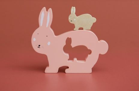 Holzpuzzle Hase