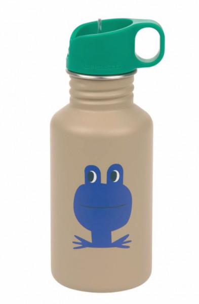 Edelstahl Kinder Trinkflasche 500ml, Happy Trails, Frosch