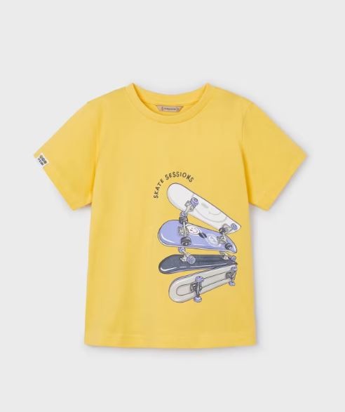 Kurzarm T-Shirt Skate, sonne