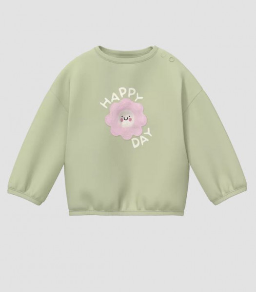 Sweatshirt Blume Happy Day