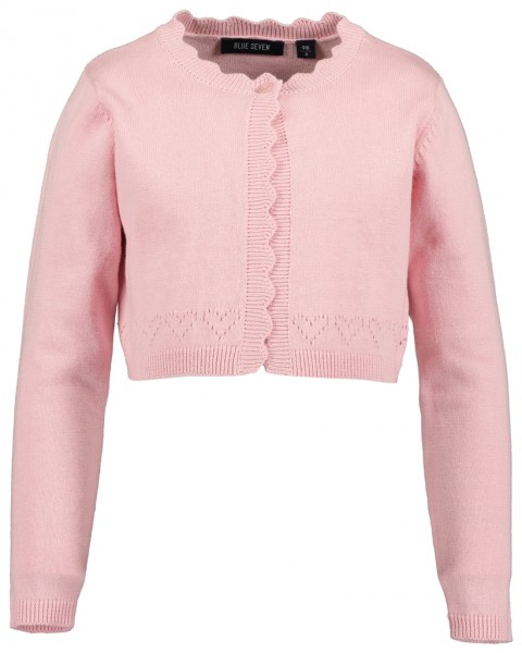 Strickbolero, Rundhals, rosa