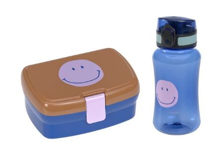 Brotdose und Trinkflasche Set Happy Smile