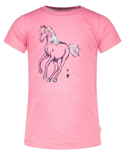 T-Shirt Pferd, Weiß/Creme