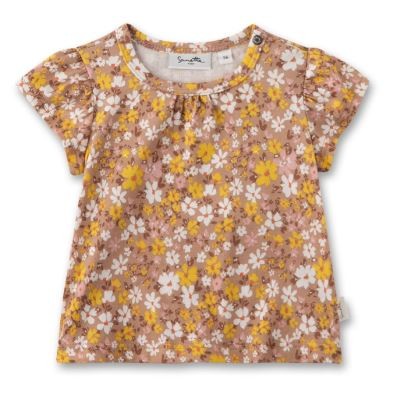 T-Shirt Braun/Blumenmuster