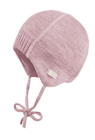 Baby Mütze, 100% Wolle, rose