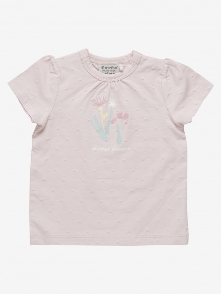 T-Shirt Jacquard, peach whip