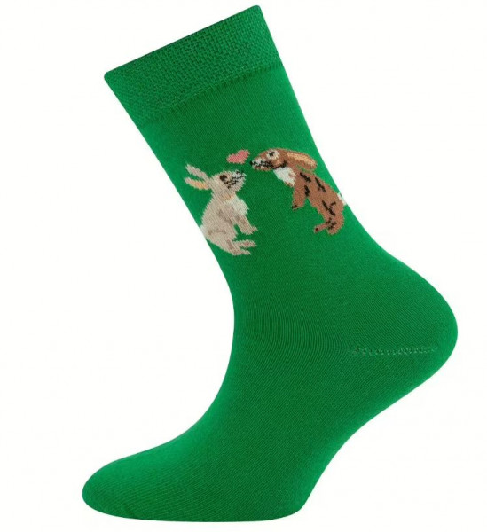 Socken Grün Hase
