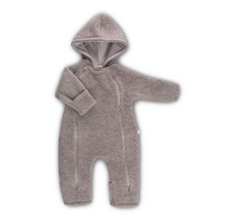 Baby Overall 100% Wollfleece, GOTS sand melange
