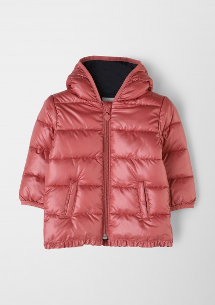 Steppjacke mit Kapuze, rot