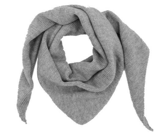 Mini Girl-Dreiecktuch grau