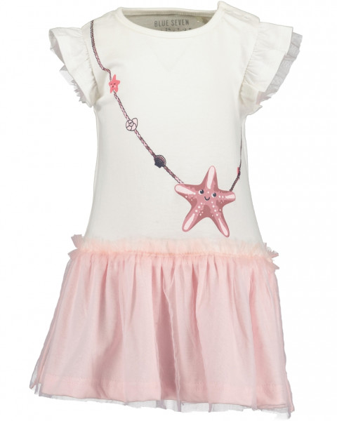 Kleid, Rundhals, rosa