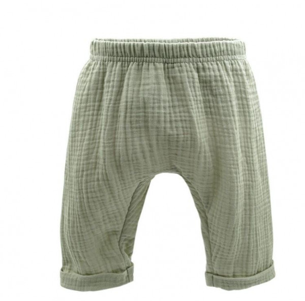 Baby-Hose GOTS Musselin Grün