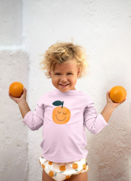 Langarm UV T-Shirt Orange