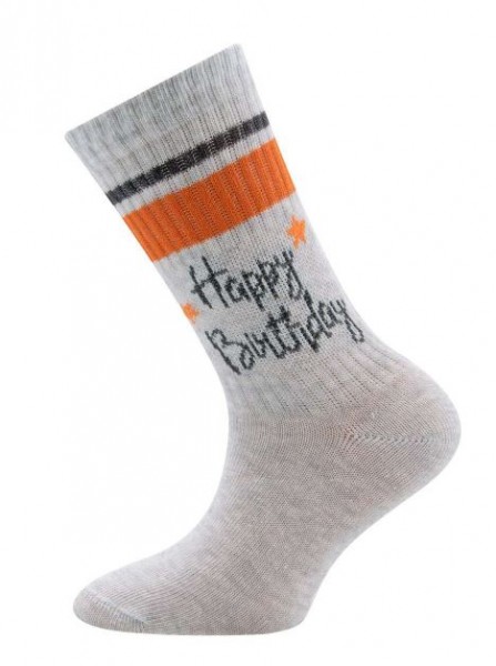 Socken Birthday Hellsilber
