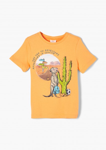 T-Shirt Kaktus, orange