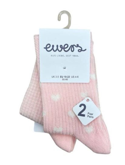Socken 2er Set Pink