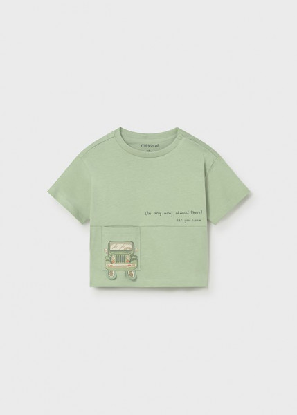 T-Shirt ka Tasche, grün