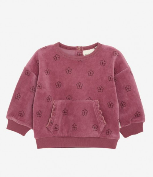 Sweatshirt Blume Velour