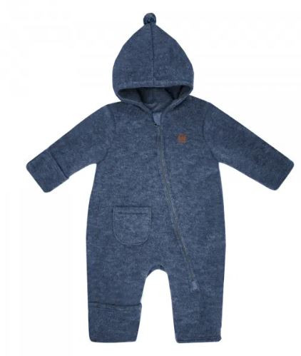 Overall Wollfließe GOTS blau
