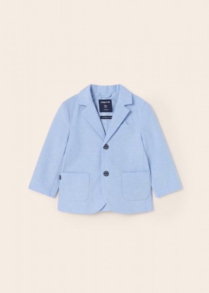 Leinen Blazer für Babys, hellblau