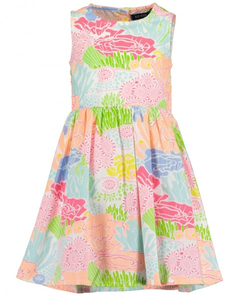 Kleid, Rundhals ohne Arm, weiss