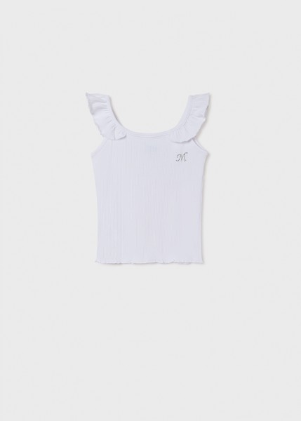 Trägershirt Ripp, weiss