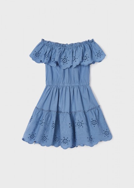 Perforiertes Kleid, porzellan