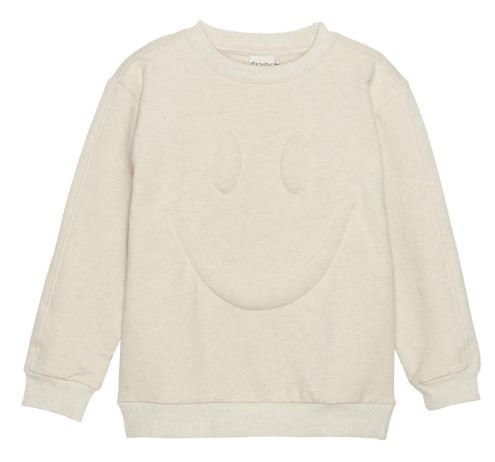 Sweatshirt Smiley Beige