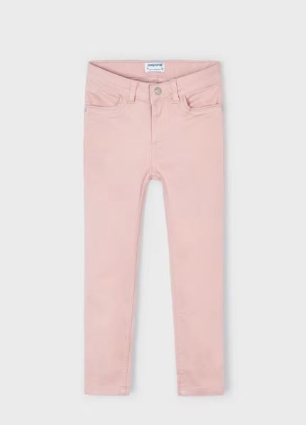Hose lang Satin, rot